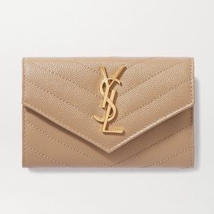 Saint Laurent monogrammed small leather wallet